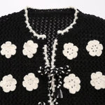 Cardigan Crochet Fleuri