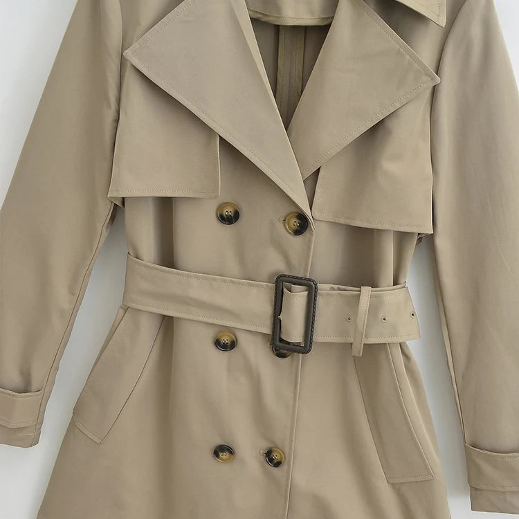 Trench-Coat Élégant à Ceinture