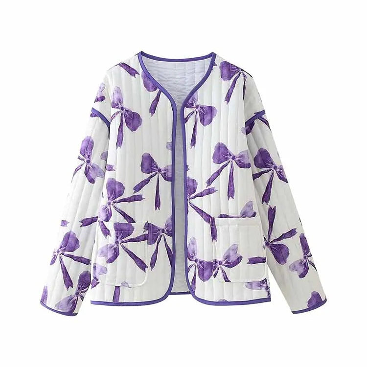 Veste Matelassée Florale